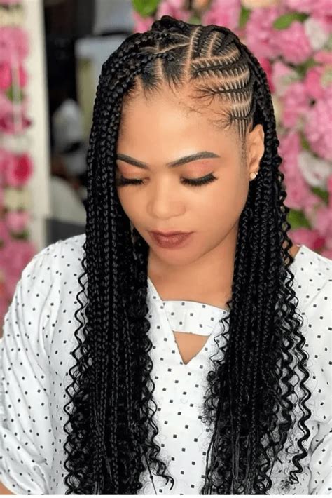 feed in braids hairstyle